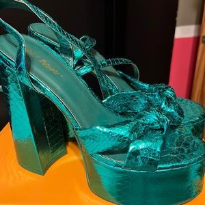 Public Desire Metallic Heels